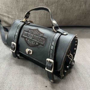 Vintage Leather Harley Davidson Purse